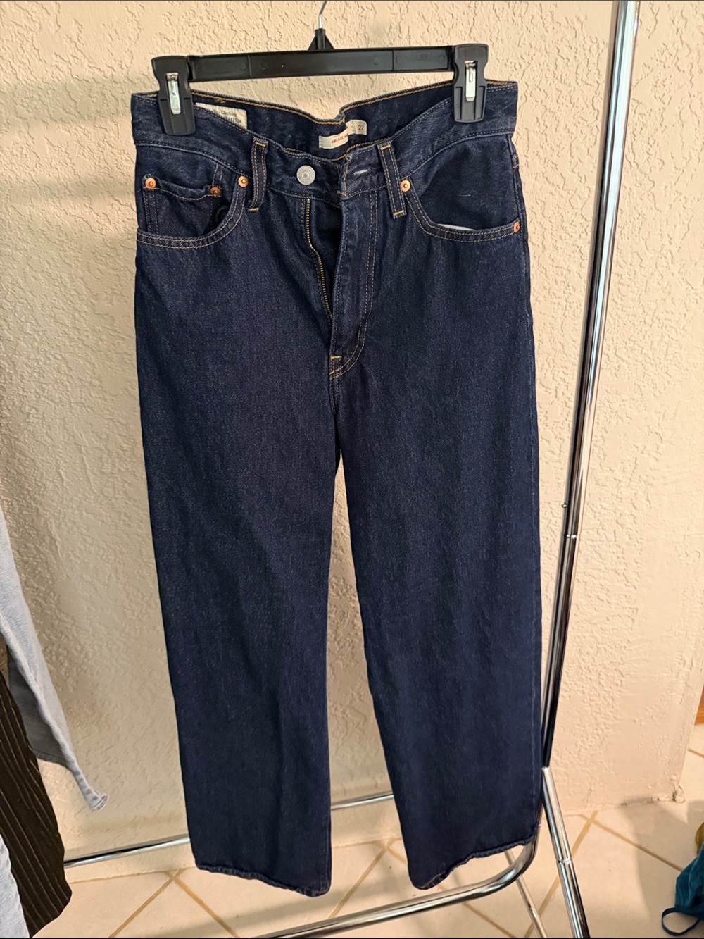 Levi’s Straight-Leg Jeans in Dark Blue Denim